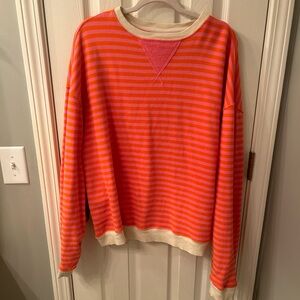 Free People Classic Striped Oversized Crewneck